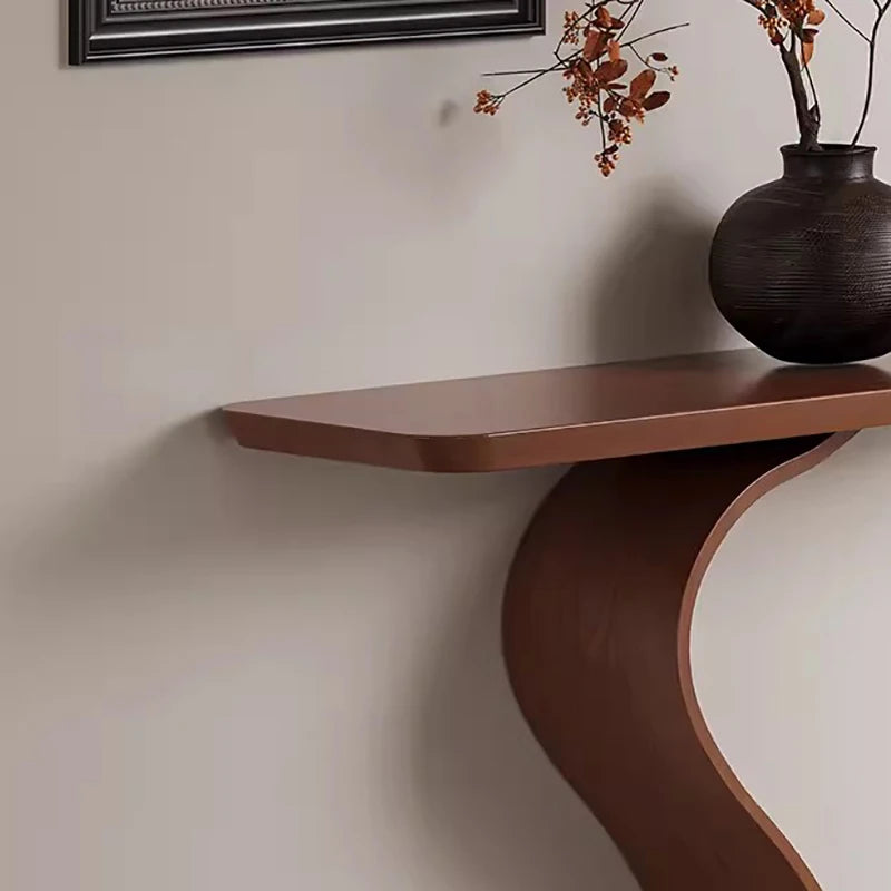 Table Console Wabi-Sabi Incurvée – Design Élégant pour Couloir & Entrée – | Studio Nichijo Paris