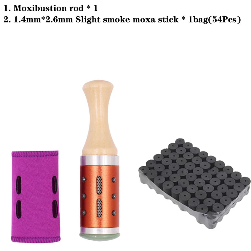 Tige Jade Moxa Moxibustion – Tige Moxibustion avec 54 Bâtonnets 1.4cm | Studio Nichijo Paris