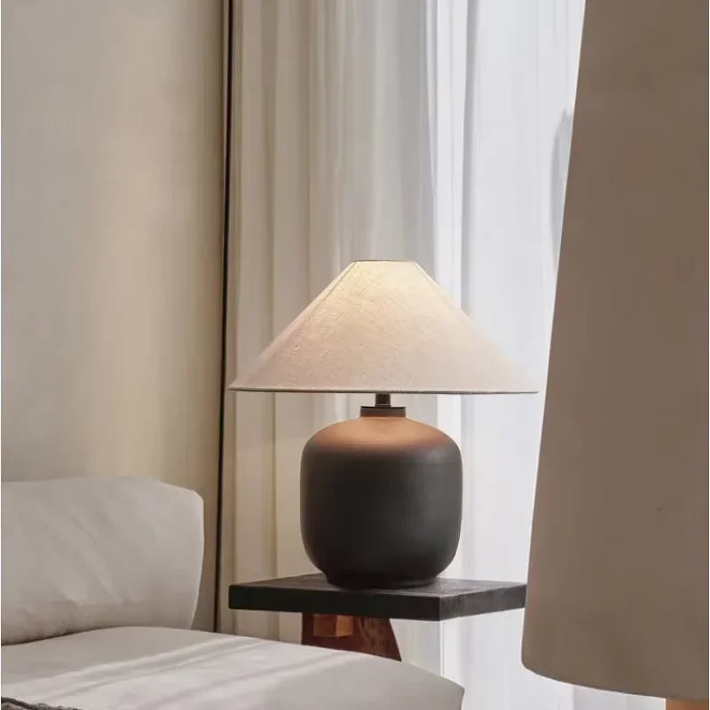 Lampe de Table Céramique Wabi-Sabi – Chevet & Salon – | Studio Nichijo Paris