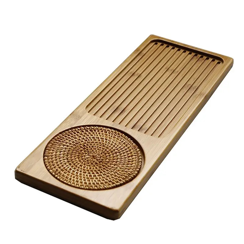 Plateau à thé en bambou fait main japonais, petit et simple, pour la préparation du thé à sec, pour usage domestique, ensemble de thé Gongfu – | Studio Nichijo Paris