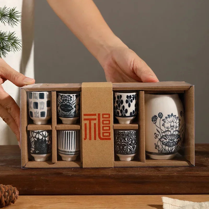 Service à Saké Céramique – Grand Coffret Dégustation – Fabrication Artisanale – | Studio Nichijo Paris
