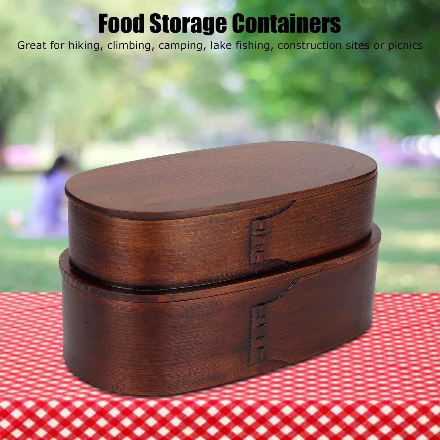 Bento 2 Étages Compartiments Bois – | Studio Nichijo Paris