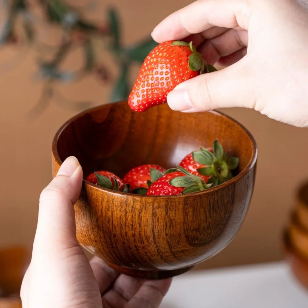 Bol Bois Fait Main Soupe Salade Vaisselle 12 Tailles — Fabrication Artisanale – | Studio Nichijo Paris
