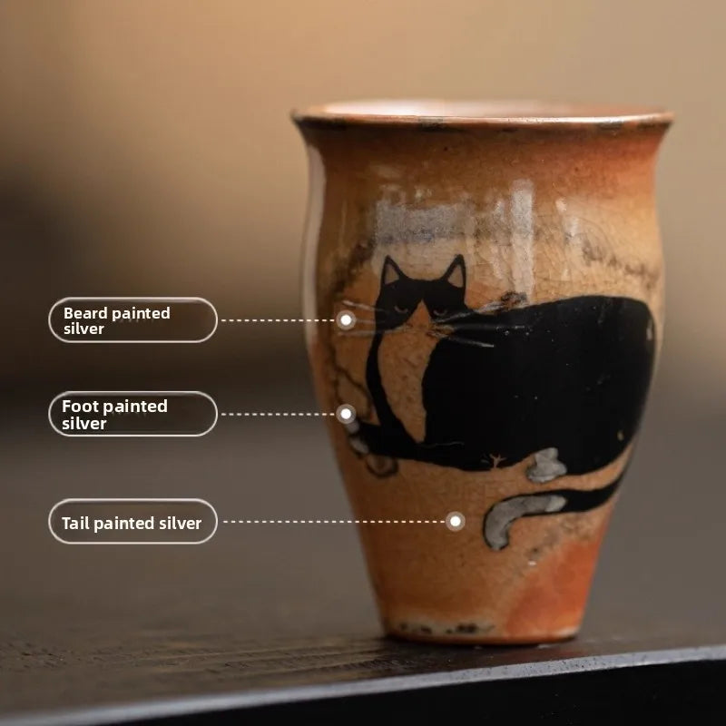 Tasse à Thé en Céramique Changement de Four, 50ml — Fabrication Artisanale – | Studio Nichijo Paris