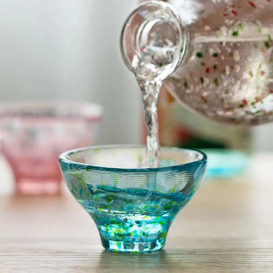 Tasse Thé Verre Cristal 55ml Cérémonie Kung Fu — Fabrication Artisanale – | Studio Nichijo Paris