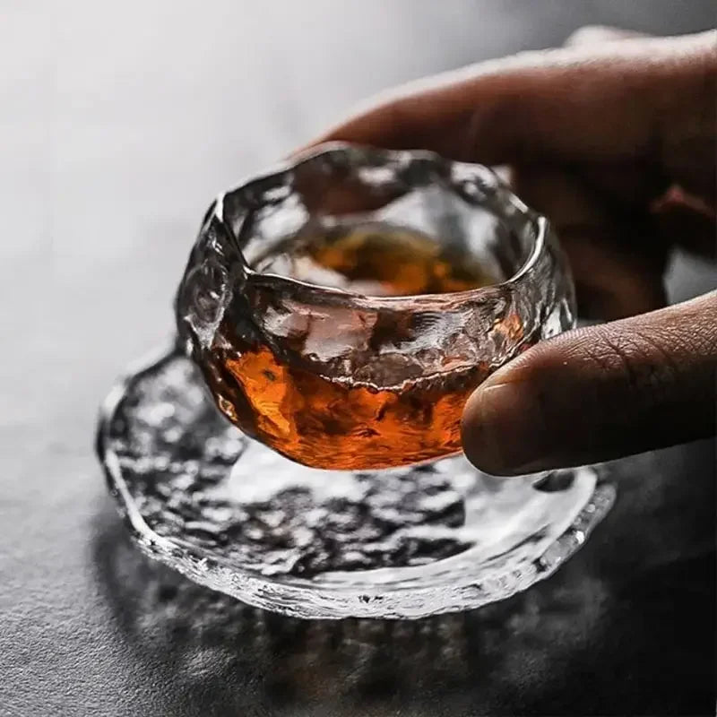Verre Cristal Japonais Résistant Chaleur Thé Kung Fu — Fabrication Artisanale – | Studio Nichijo Paris