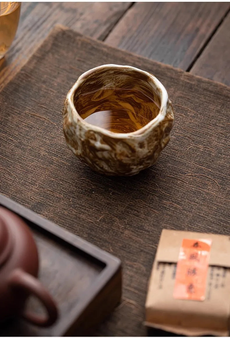 Grand bol à thé japonais Shino Yaki, glaçage crème, tasse principale en céramique faite à la main, glaçage cristallin pour la cérémonie du thé Matcha – | Studio Nichijo Paris