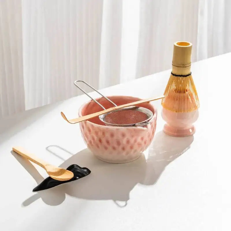 Ensemble Bols Matcha Céramique Émaillée Japonaise — Fabrication Artisanale – | Studio Nichijo Paris
