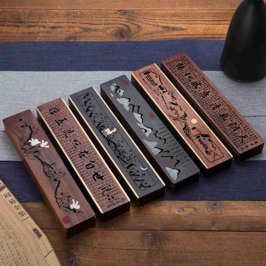 Porte-Encens Allongé en Bois de Pin – Bois Massif Sudio Nichijo Paris