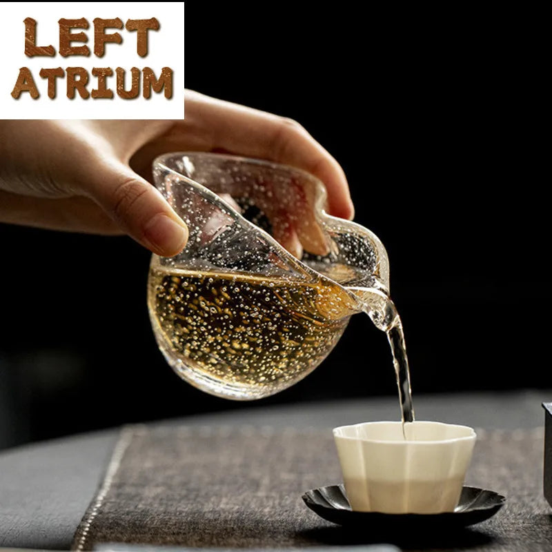 Tasse Thé Verre Cristal Fleur Japonais — Fabrication Artisanale – | Studio Nichijo Paris