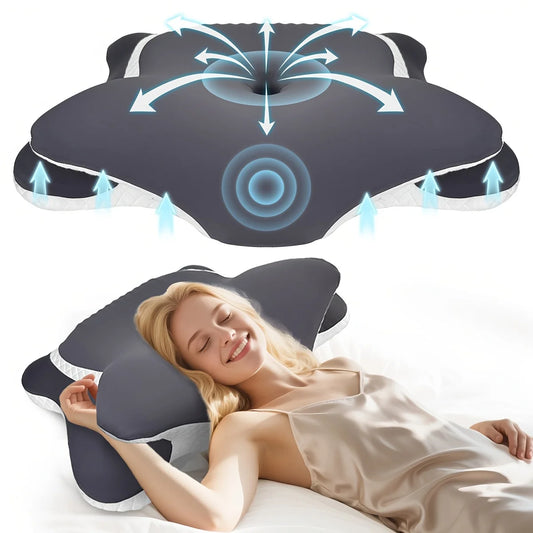 Oreiller Papillon Cervical Ergonomique Soyeux Glacé