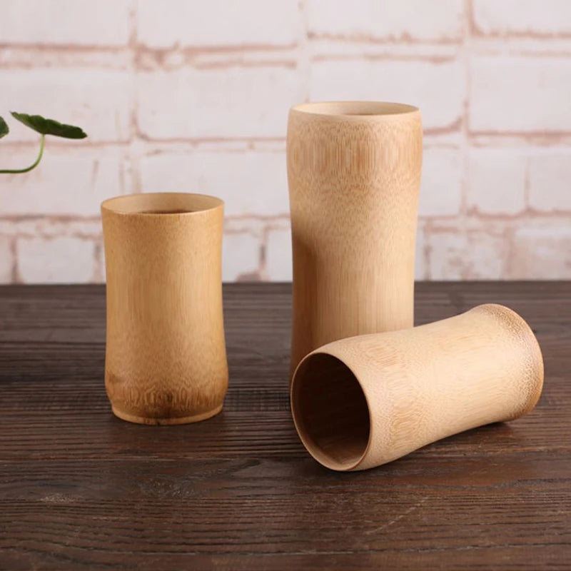 Tasse en Bambou Naturel Sculpté – Fabrication Artisanale – | Studio Nichijo Paris