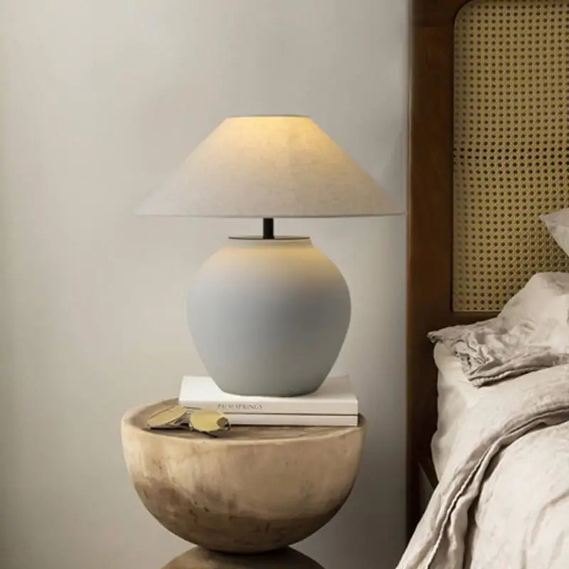 Lampe de Table Céramique Wabi-Sabi – Chevet & Salon – | Studio Nichijo Paris