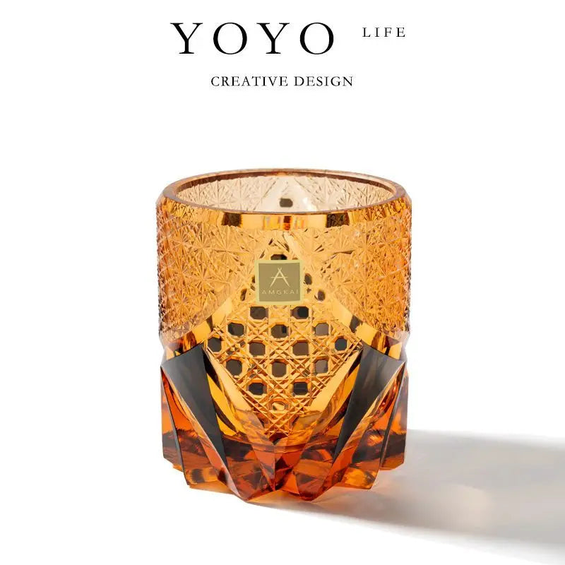 Verre Cristal Edo Taillé à la Main Luxe — Fabrication Artisanale – | Studio Nichijo Paris