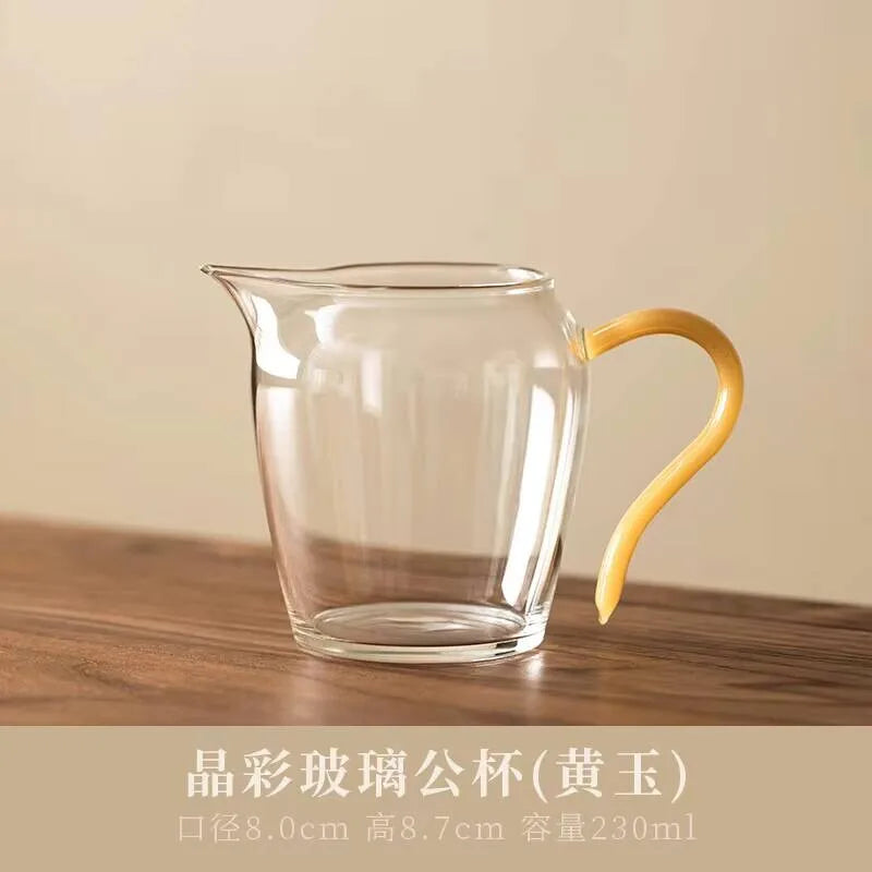Pichet Thé Verre Cristal Coloré Bec Aigle Cha Hai Japonais 210ml — Fabrication Artisanale – Kei | Studio Nichijo Paris