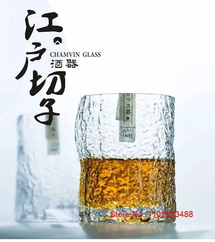 Verre Whisky Edo Japonais Boîte Bois Sans Plomb 260 ml — Fabrication Artisanale – | Studio Nichijo Paris