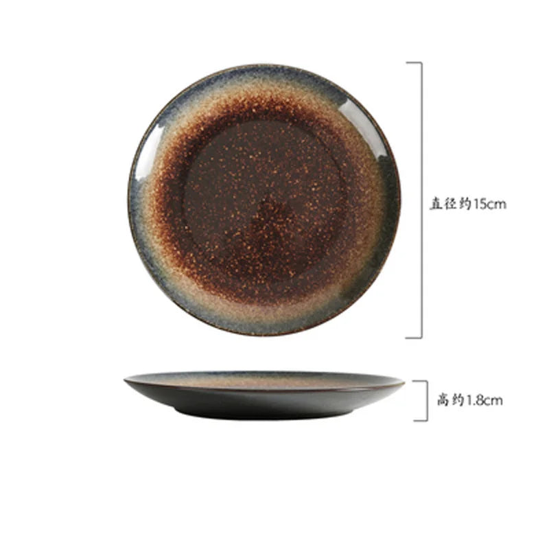 Assiette Creuse en Céramique Émaillée – Fabrication Artisanale – Petite | Studio Nichijo Paris