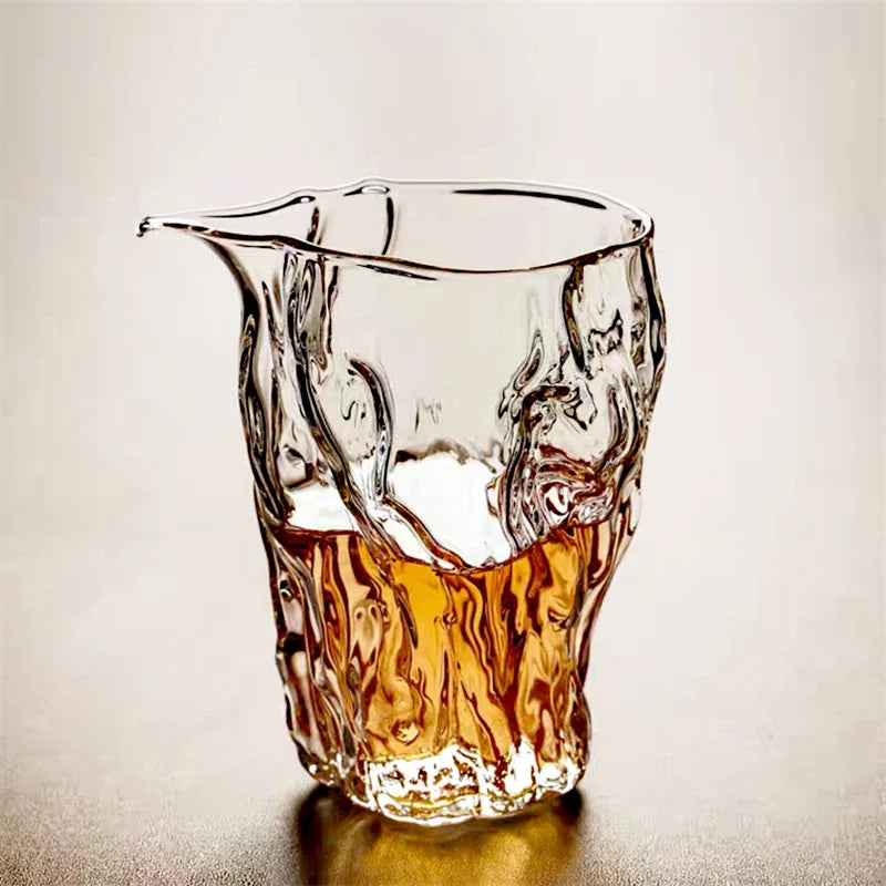 Pichet Verre Martelé Japonais 300ml – Fabrication Artisanale – | Studio Nichijo Paris