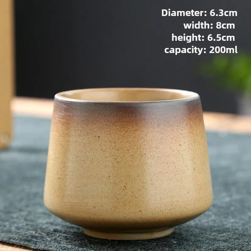 Tasse à Thé Poterie Raku – Glaçage Four – Fabrication Artisanale – Ao (青) | Studio Nichijo Paris